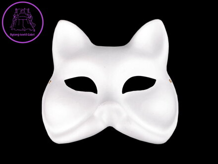 Karnevalová maska - škraboška k domalování zvířátka