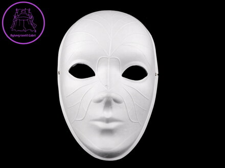Karnevalová maska - škraboška k domalování benátská
