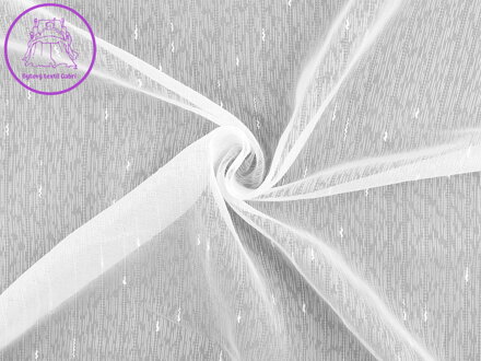 Záclona / voál strukturovaný s olůvkem šíře 300 cm