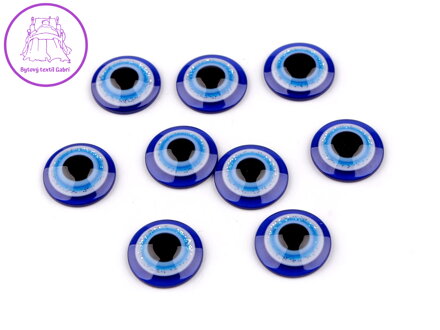 Oči k nalepení Alláhovo oko s glitry Ø8; 10; 12; 14 mm