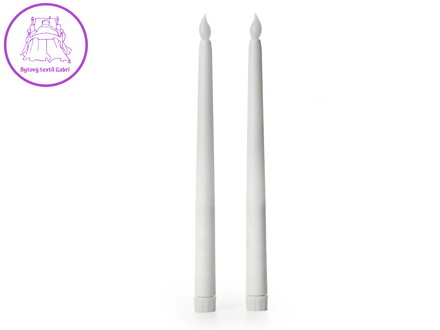 LED svíce kónická na tužkové baterky Ø2 cm