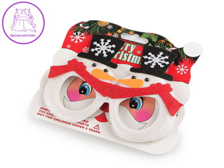 Vánoční párty / karnevalové brýle Santa, sněhulák