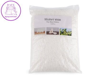 Vosk sójový - peletky k výrobě svíček 1000 g