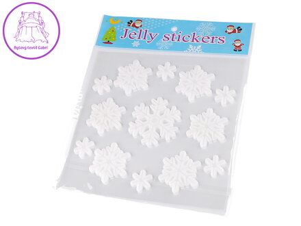 Vánoční samolepicí gelové vločky