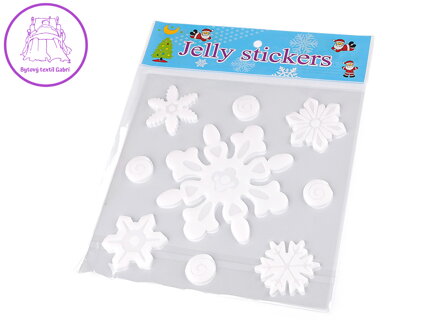 Vánoční samolepicí gelové vločky