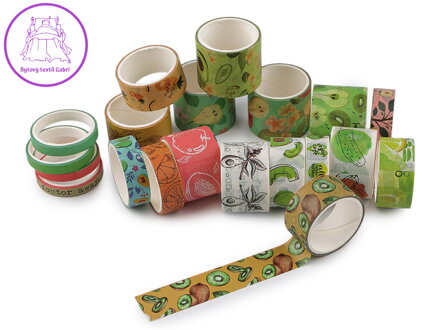 Washi ozdobná lepicí páska vintage sada
