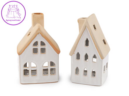 Keramická chaloupka / domeček na svíčku