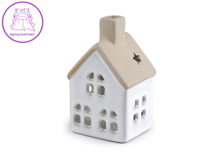 Keramická chaloupka / domeček na svíčku