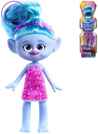 MATTEL Trollové (Trolls) postavička kloubová Chenille panenka plast