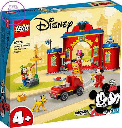 LEGO DISNEY Hasičská stanice a auto Mickeyho a přátel 10776 STAVEBNICE