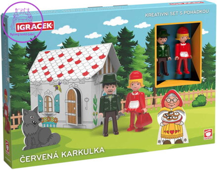 EFKO IGRÁČEK Červená Karkulka kreativní set se 2 figurkami a pohádkou