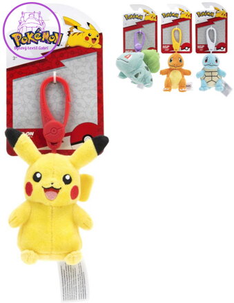 ORBICO PLYŠ Přívěšek na klíče postavička Pokémon klíčenka 4 druhy