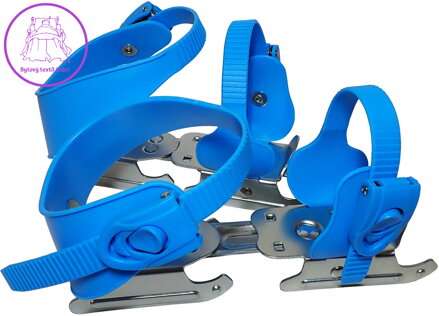 ACRA Brusle kačenky dětské modré dvoubřité 1 pár ACRA Brusle kačenky dětské modré dvoubřité 1 pár