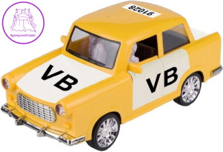 Auto City Collection retro policie VB na setrvačník na baterie Světlo Zvuk