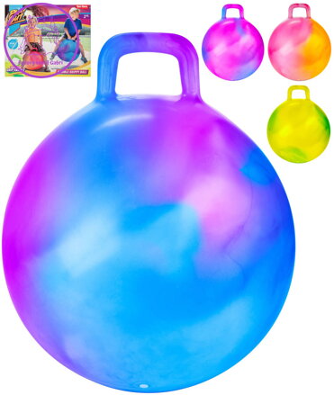 Míč dětský gymnastický skákací 45cm nafukovací hopsadlo s úchytem 4 barvy