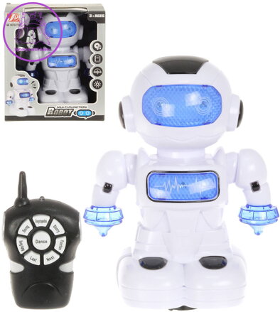 RC Robot 22cm chodí zpívá tančí na baterie Světlo Zvuk