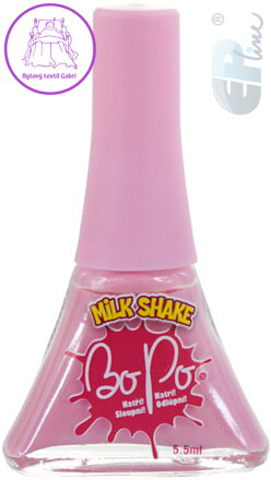 EP Line BO-PO Lak na nehty růžový slupovací 5,5ml s vůní milk shake pro holčičky