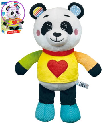 CLEMENTONI Baby medvídek panda mazlicí na baterie Zvuk pro miminko