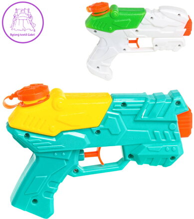 Pistole dětská barevná vodní stříkací barevná na vodu 2 barvy