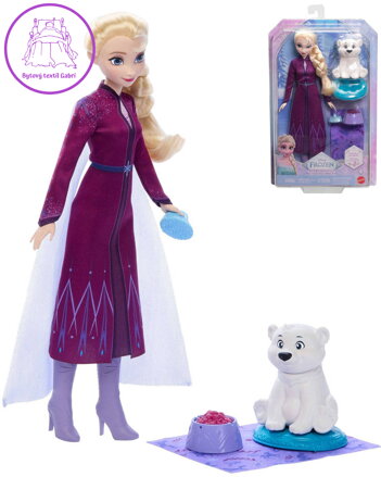 MATTEL Frozen Panenka Elsa s ledním medvědem a doplňky