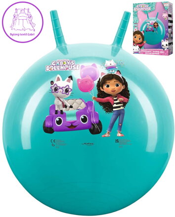 JOHN Míč skákací Gabby‘s Dollhouse 50cm dětské hopsadlo s držadly