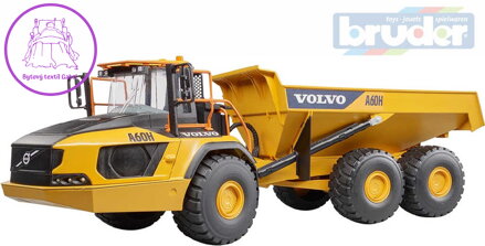 BRUDER 02455 (2455) Kloubový dumper model Volvo A60D nákladní auto