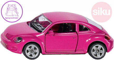 SIKU Auto Volkswagen Beetle růžový set s nálepkami model kov 1488