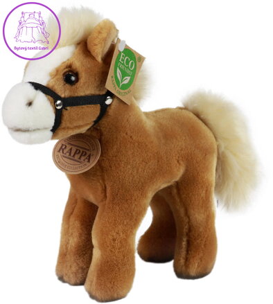 PLYŠ Kůň (koník) 23 cm stojící 2 barvy * PLYŠOVÉ HRAČKY *