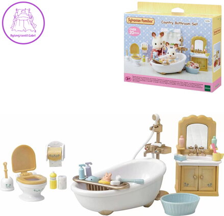 Sylvanian Families koupelna venkovská nábytek s doplňky k herním sadám
