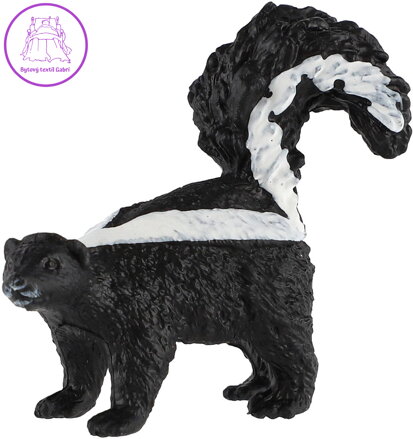 Skunk pruhovaný 5cm zvířátko plastová figurka Zooted v sáčku