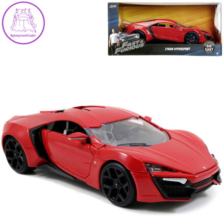 JADA Auto kovové Lykan Hyperspot (Rychle a zběsile) 19cm volný chod