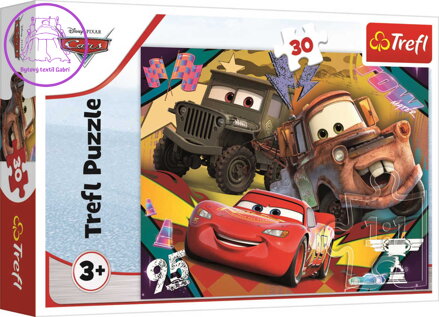 TREFL PUZZLE Rychlá auta Cars 3 (Auta) 27x20cm 30 dílků skládačka