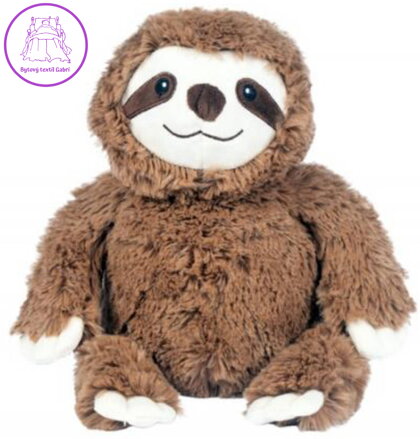 MAC TOYS PLYŠ Steppos lenochod nahřívací do mikrovlnky s levandulí