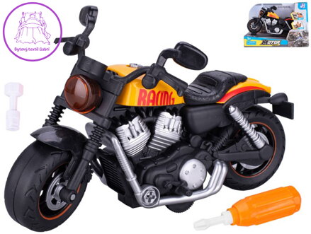 Motorka závodní šroubovací motocykl na setrvačník montážní set s nástroji Motorka závodní šroubovací motocykl na setrvačník montážní set s nástroji