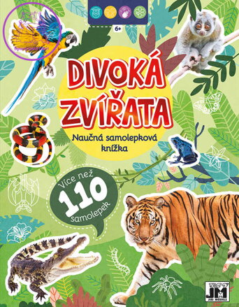 JIRI MODELS Naučná samolepková knížka Divoká zvířata