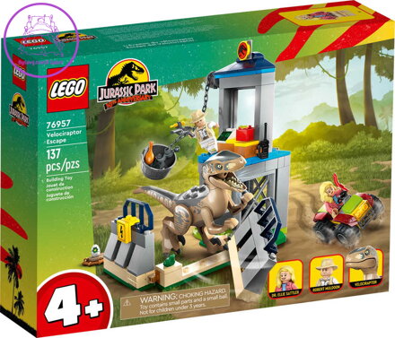LEGO JURASSIC WORLD Útěk velociraptora 76957 STAVEBNICE