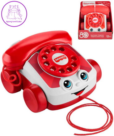 FISHER PRICE Baby telefon tahací sluchátkový s očima 80. výročí Mattel