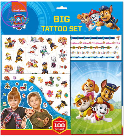 JIRI MODELS Velký set s tetováním Tlapková Patrola (Paw Patrol)