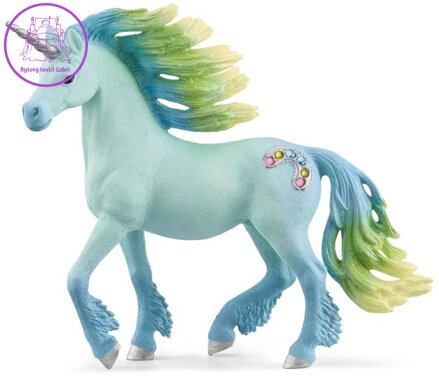 SCHLEICH Koník Bayala jednorožec hřebec Marshmallow figurka ručně malovaná