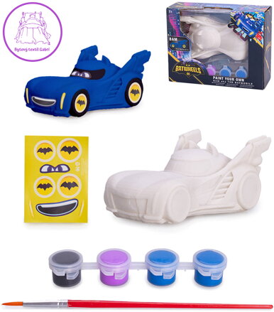 Auto Batwheels Bam keramický model kreativní set s barvami k pomalování