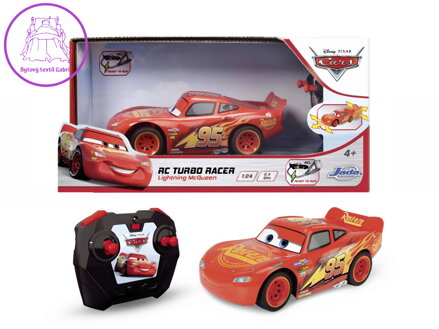 DICKIE Jada RC auto Cars 3 Blesk McQueen Turbo Racer 1:24, 17cm