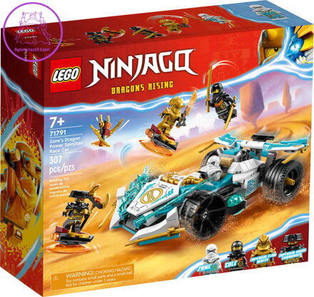 LEGO NINJAGO Zaneovo dračí Spinjitzu závodní auto 71791 STAVEBNICE