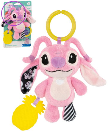 CLEMENTONI PLYŠ Angel (Stitch) baby kousátko chrastítko pro miminko