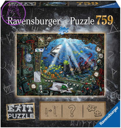 RAVENSBURGER Hra puzzle únikové V ponorce 759 dílků 70x50cm skládačka 2v1