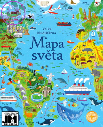 JIRI MODELS Bludišťárna velká Mapa světa nelicenční