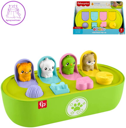 FISHER PRICE Baby Pop-Up vyskakující zvířátka pro miminko plast