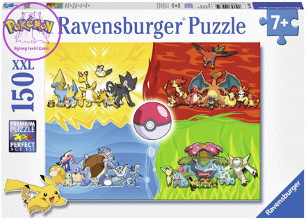 RAVENSBURGER Puzzle XXL Pokémoni 49x36cm skládačka 150 dílků