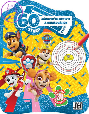 JIRI MODELS Sešit 60 stran zábvaných aktivit Tlapková Patrola (Paw Patrol)