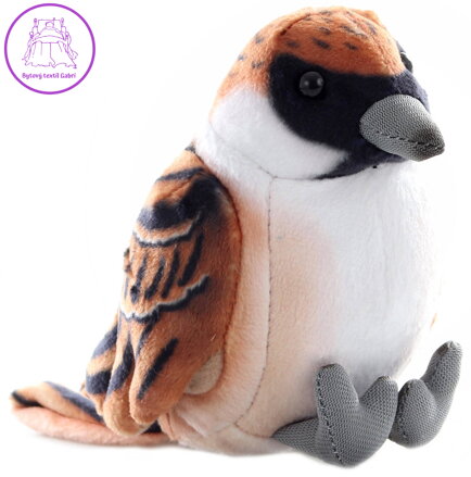 PLYŠ Pták Vrabec 18cm ECO *PLYŠOVÉ HRAČKY*