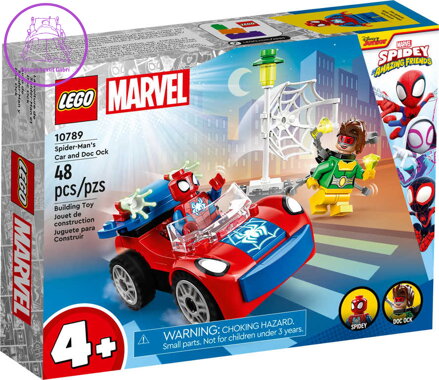 LEGO MARVEL Spiderman v autě a Doc Ock 10789 STAVEBNICE